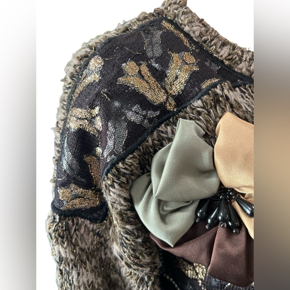 Bonnie & Bill by Holly Dolly Parton Vintage chunky sparkly vintage Sweater-S - Picture 7 of 11